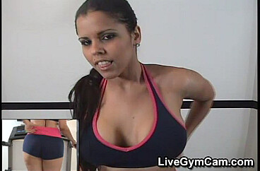 Diamond Kitty in Diamond Kitty fucking in the gym with her sweat episode