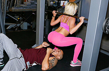Marsha May and Bruno Dickemz in Bad girl Marsha May fucking in the gym with her petite episode