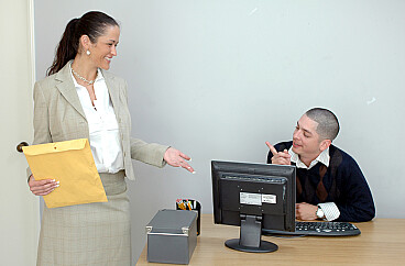 Carmella Bing and Alex Gonz in Co-worker Carmella Bing fucking in the desk with her big ass episode