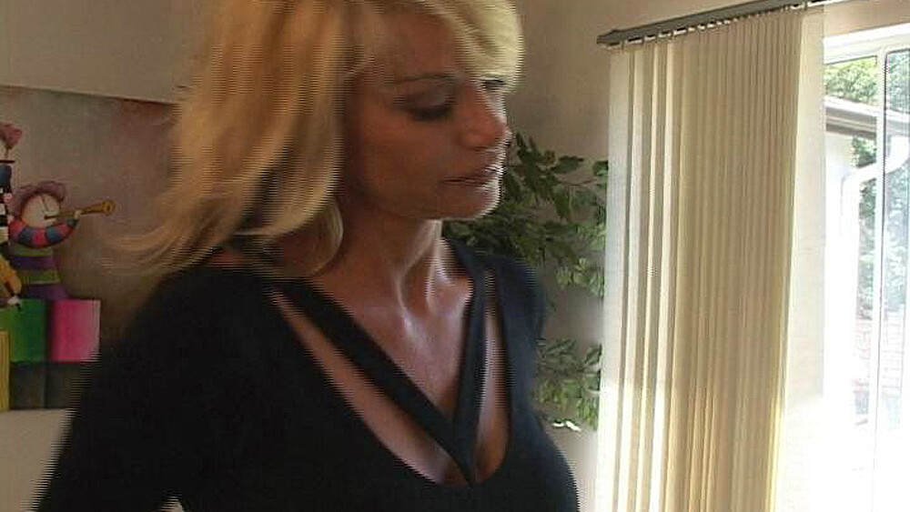 MILF Kat Kleevage fucking in the couch with her big tits